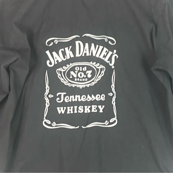 Jack Daniels Tennessee Whiskey Western Shirt Men’s Large Black Pearl Snap Cowboy - Picture 4 of 10